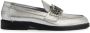 Dsquared2 Gothic metallic-finish leather loafers Silver - Thumbnail 1