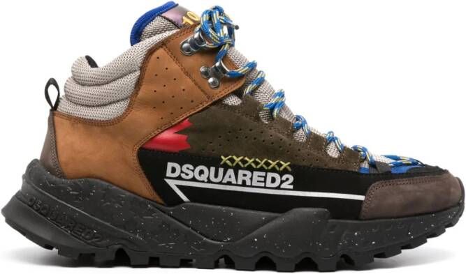 Dsquared2 panelled hiking boots Neutrals