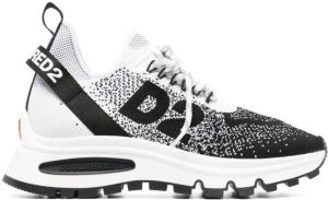 Dsquared2 intarsia-knit low-top sneakers Black