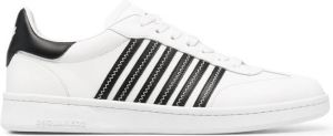 Dsquared2 jagged stripe sneakers White