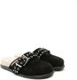 Dsquared2 Kids buckle-detailed suede mules Black - Thumbnail 1