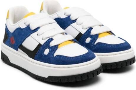 Dsquared2 Kids colourblock panelled sneakers White