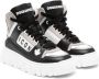 Dsquared2 Kids Icon-motif leather high-top sneakers Black - Thumbnail 1