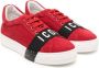 Dsquared2 Kids Icon-stripe suede sneakers - Thumbnail 1