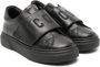 Dsquared2 Kids Icon touch-strap leather trainers Black - Thumbnail 1