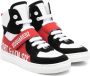 Dsquared2 Kids leather panelled high-top sneakers Black - Thumbnail 1
