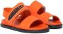 Dsquared2 Kids logo-appliqué slingback sandals Orange - Thumbnail 1