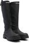 Dsquared2 Kids logo-patch knee-high boots Black - Thumbnail 1