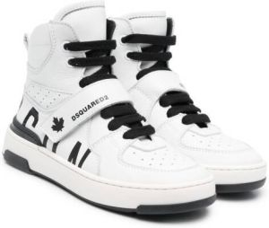 Dsquared2 Kids logo-print high-top sneakers White
