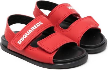 Dsquared2 Kids logo-print leather sandals