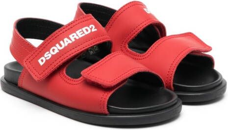 Dsquared2 Kids logo-print leather sandals