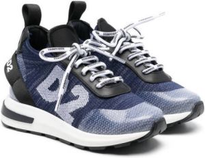 Dsquared2 Kids logo-print low-top sneakers Blue