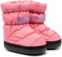 Dsquared2 Kids logo-print quilted boots Pink - Thumbnail 1