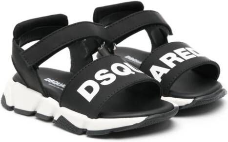 Dsquared2 Kids logo-print sandals Black