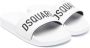 DSQUARED2 KIDS logo-print slip-on slides White - Thumbnail 1