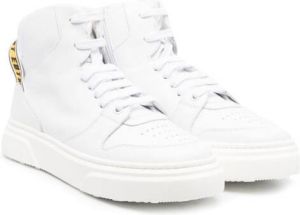 Dsquared2 Kids logo-strap high-top sneakers White