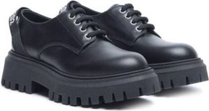 Dsquared2 Kids logo-strap leather boots Black