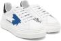 Dsquared2 Kids maple-leaf leather sneakers White - Thumbnail 1