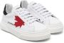 Dsquared2 Kids maple-leaf leather sneakers White - Thumbnail 1