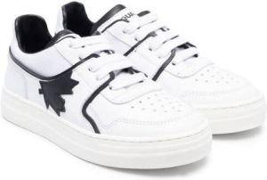 Dsquared2 Kids maple leaf-patch sneakers White