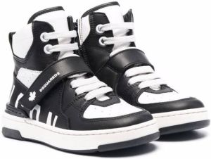 Dsquared2 Kids panelled high-top sneakers Black
