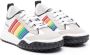 Dsquared2 Kids rainbow-stripe leather sneakers White - Thumbnail 1