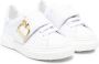 Dsquared2 Kids touch-strap leather sneakers White - Thumbnail 1