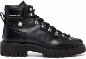 Dsquared2 lace-up leather ankle-boots Black