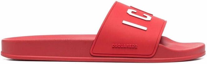 Dsquared2 logo-embossed sliders