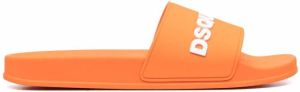 Dsquared2 logo-embossed sliders Orange