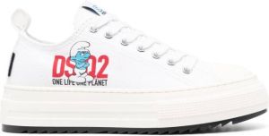 Dsquared2 logo-embroidered low-top sneakers White