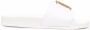 DSQUARED2 logo-lettering flat slides White - Thumbnail 1