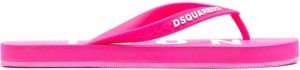 Dsquared2 logo-print flip-flops Pink
