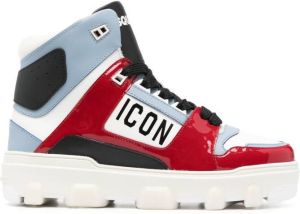 Dsquared2 logo print high-top sneakers