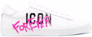 Dsquared2 logo-print lace-up trainers White