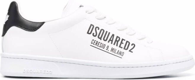 DSQUARED2 logo-print low-top sneakers White