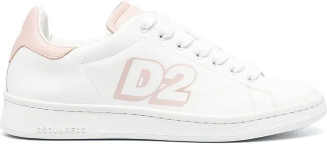 DSQUARED2 logo-print low-top sneakers White