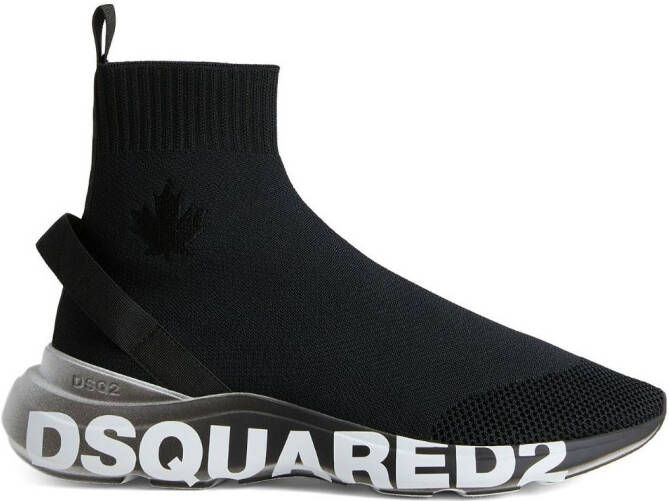 Dsquared2 logo-print sock sneakers Black
