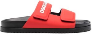 Dsquared2 logo-print touch-strap sandals