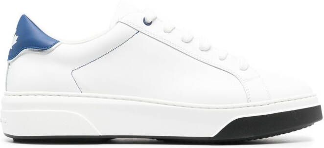 DSQUARED2 low-top leather sneakers White