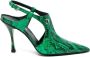 Dsquared2 Mary Jane 110mm leather pumps Green - Thumbnail 1