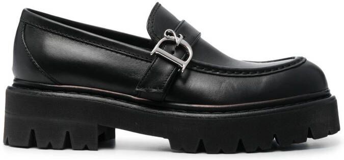Dsquared2 monogram-detail flat loafers Black