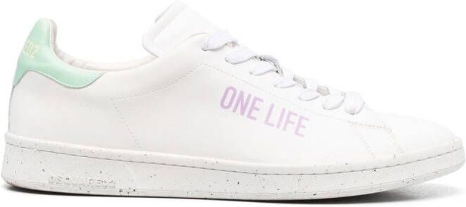 Dsquared2 One Life logo-print low-top sneakers White