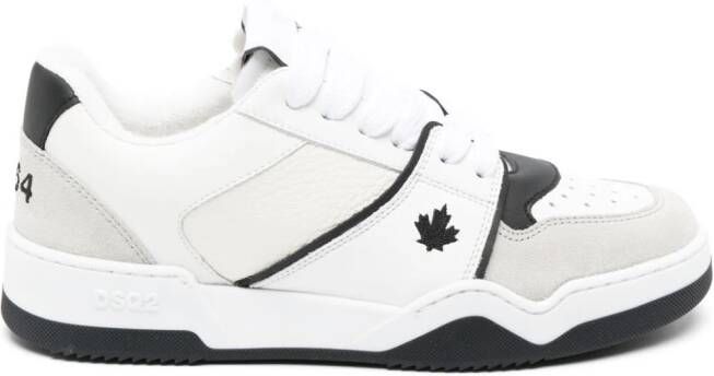 Dsquared2 panelled low-top leather sneakers White