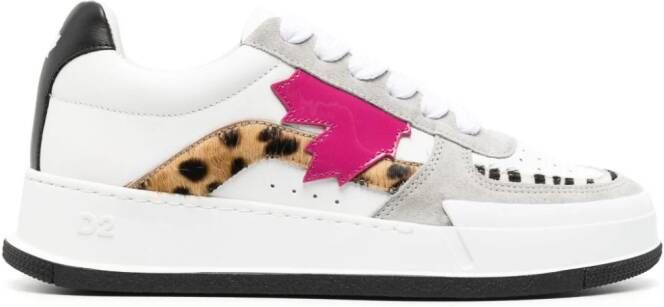 Dsquared2 patch-detail lace-up sneakers White