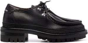 Dsquared2 round-toe leather lace-up shoes Black