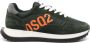 Dsquared2 Running logo-print panelled sneakers Green - Thumbnail 1