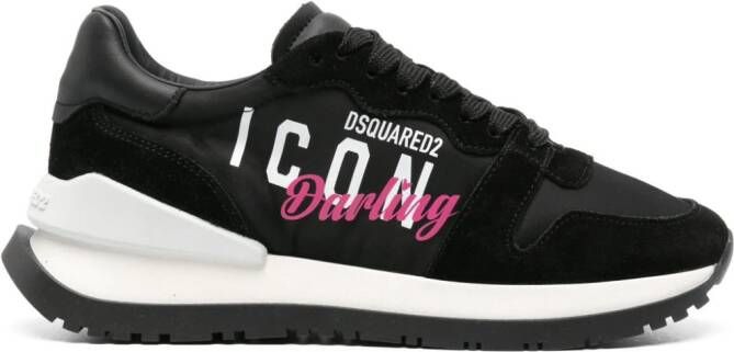 Dsquared2 Running logo-print sneakers Black