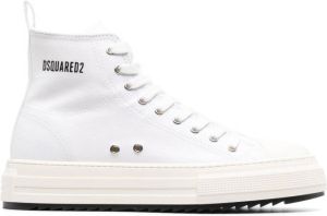 Dsquared2 side logo-print high-top sneakers White