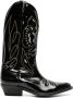Dsquared2 stitched leather Western boots Black - Thumbnail 1